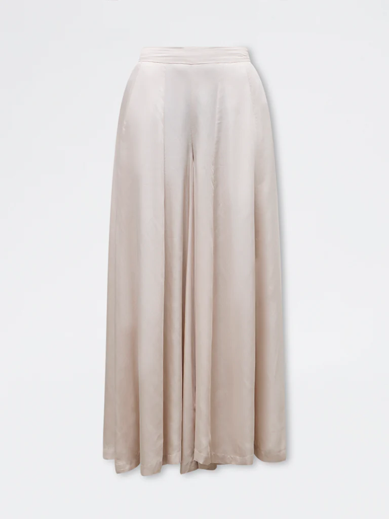 Vark Off-White Solid Palazzos - Image 5