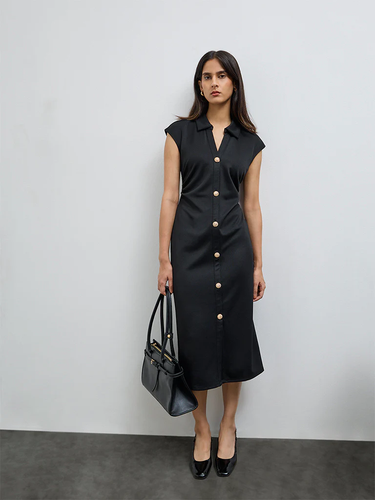 Wardrobe Black Bodycon Dress - Image 2