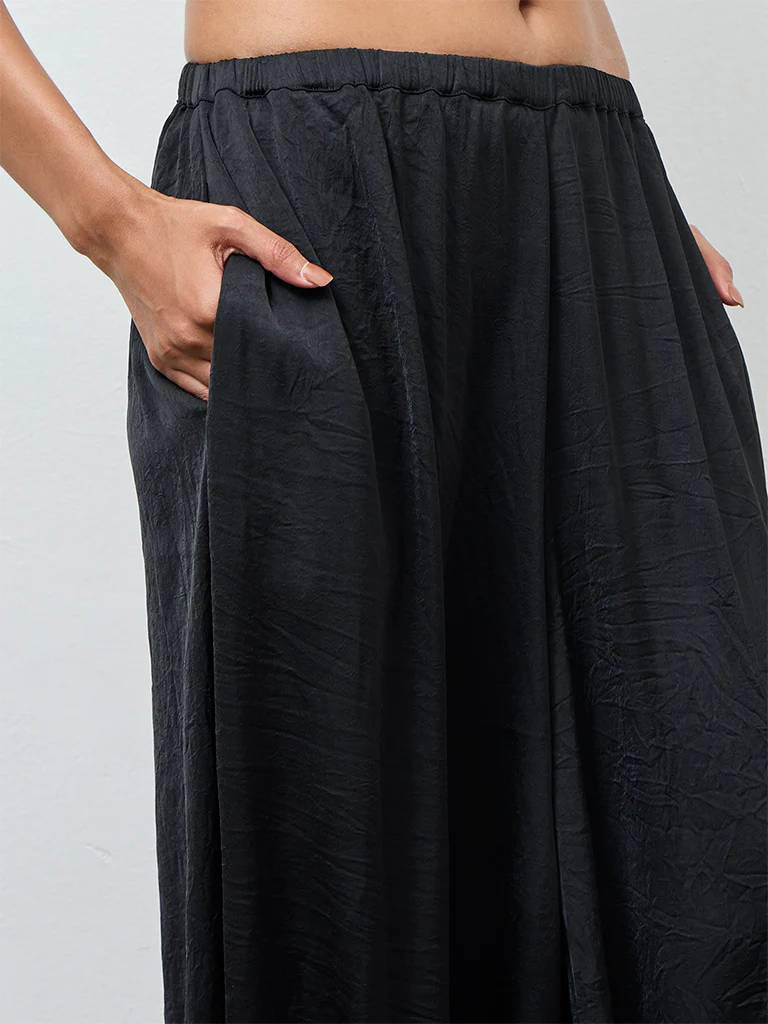 Wardrobe Black High-Rise Balloon Trousers - Image 3