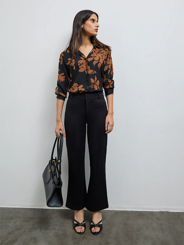 Wardrobe Black High-Rise Trousers