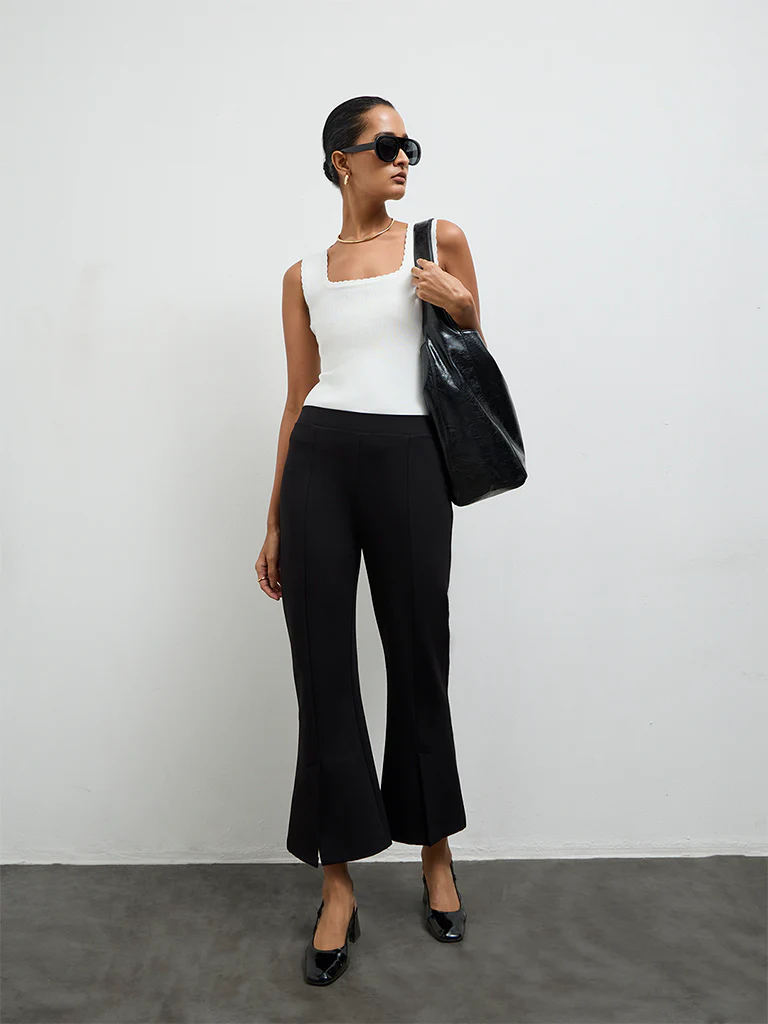 Wardrobe Black High-Rise Trousers