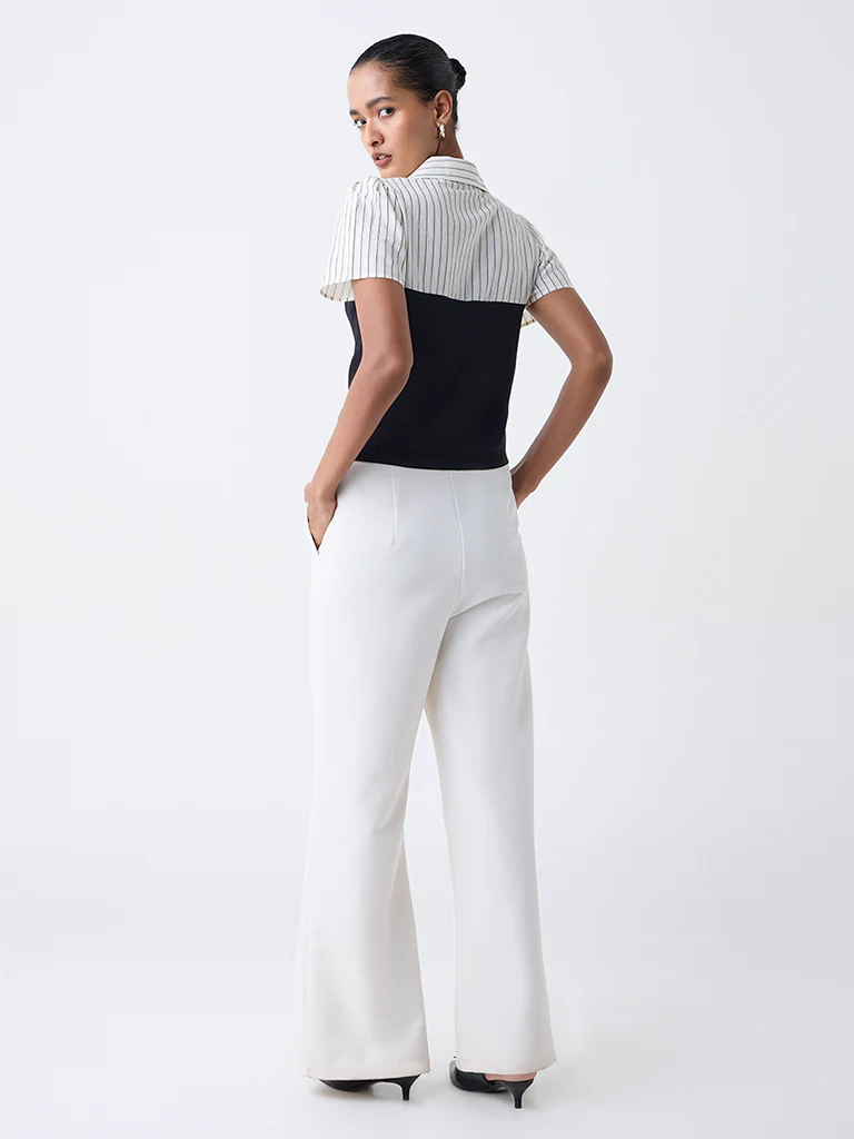 Wardrobe Black Layered-Effect Blouse - Image 4