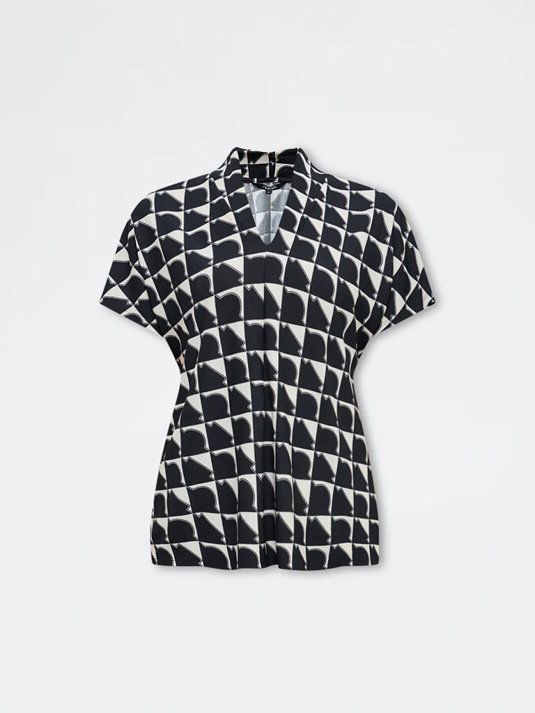 Wardrobe Black Printed Blouse - Image 5
