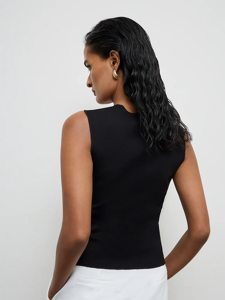 Wardrobe Black Ruched Top - Image 4