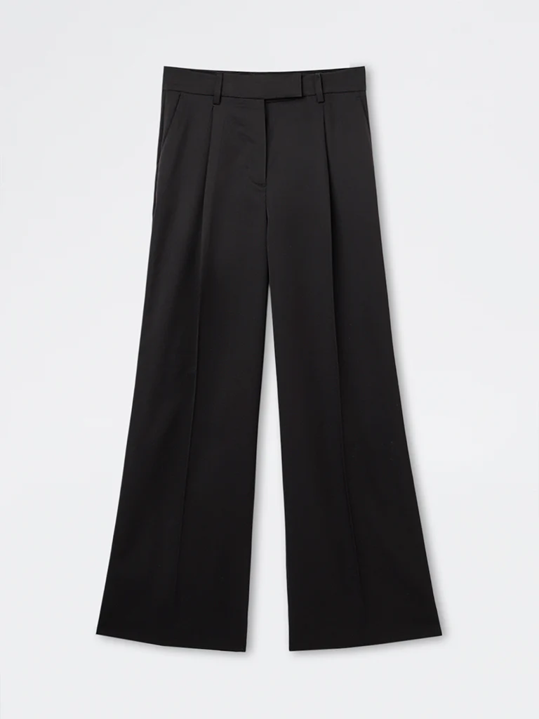 Wardrobe Black Solid High-Rise Trousers - Image 5
