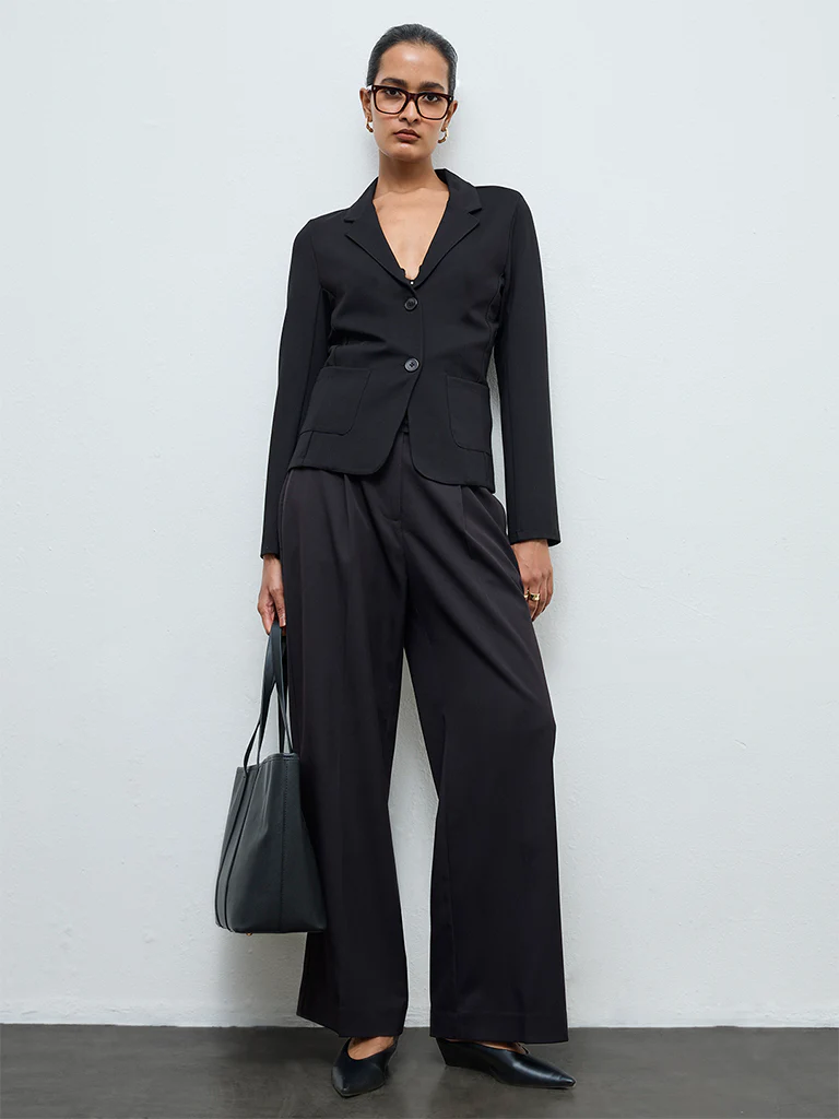 Wardrobe Black Solid Jacket
