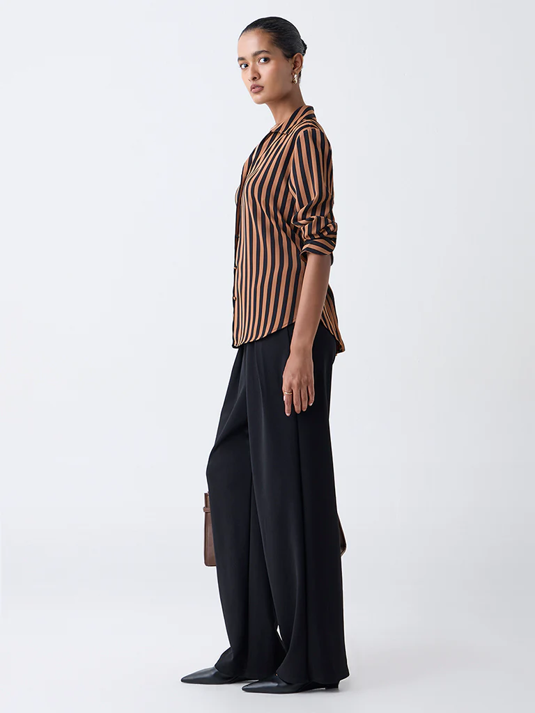 Wardrobe Black Striped Shirt - Image 2