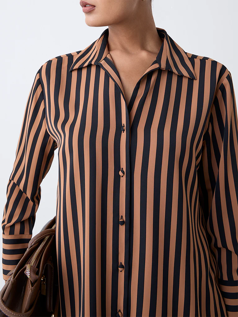 Wardrobe Black Striped Shirt - Image 3