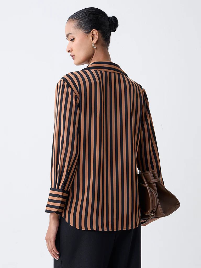 Wardrobe Black Striped Shirt - Image 4