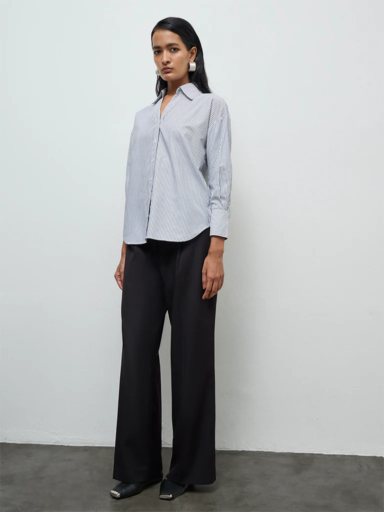 Wardrobe Black Striped Shirt - Image 2