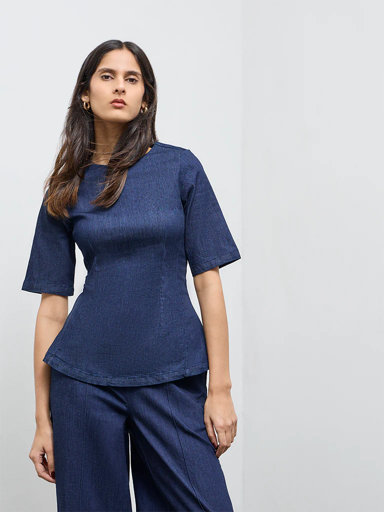 Wardrobe Blue Denim Top