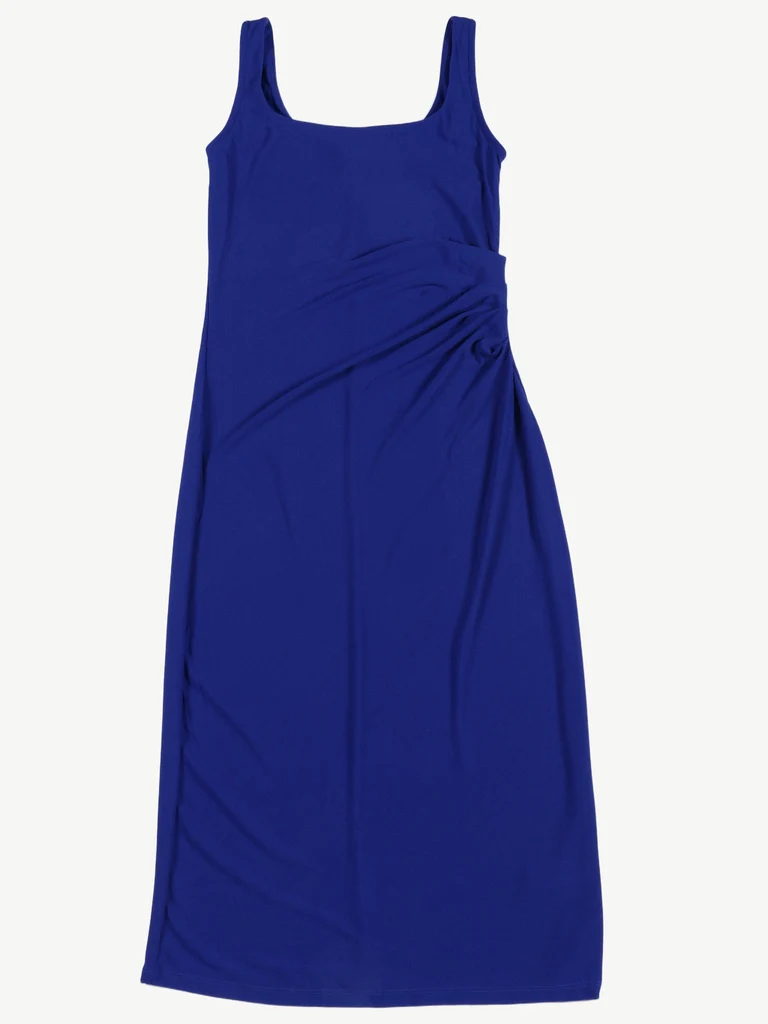 Wardrobe Blue Ruched Detail Midi Bodycon Dress - Image 5