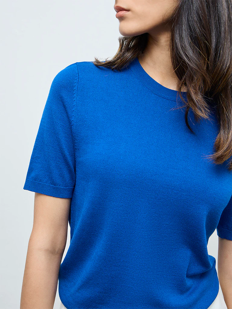 Wardrobe Blue Solid Top - Image 4