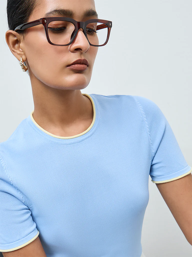 Wardrobe Blue Solid Top - Image 3