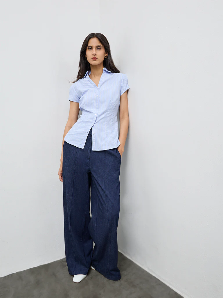 Wardrobe Blue Striped Shirt