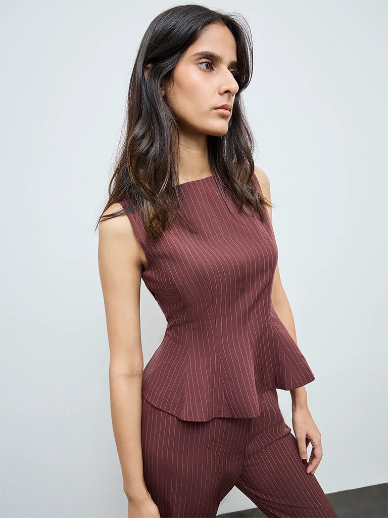 Wardrobe Brown Stripe Top