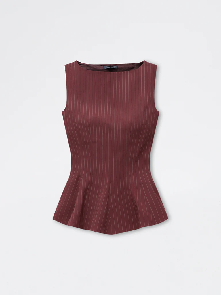 Wardrobe Brown Stripe Top - Image 5