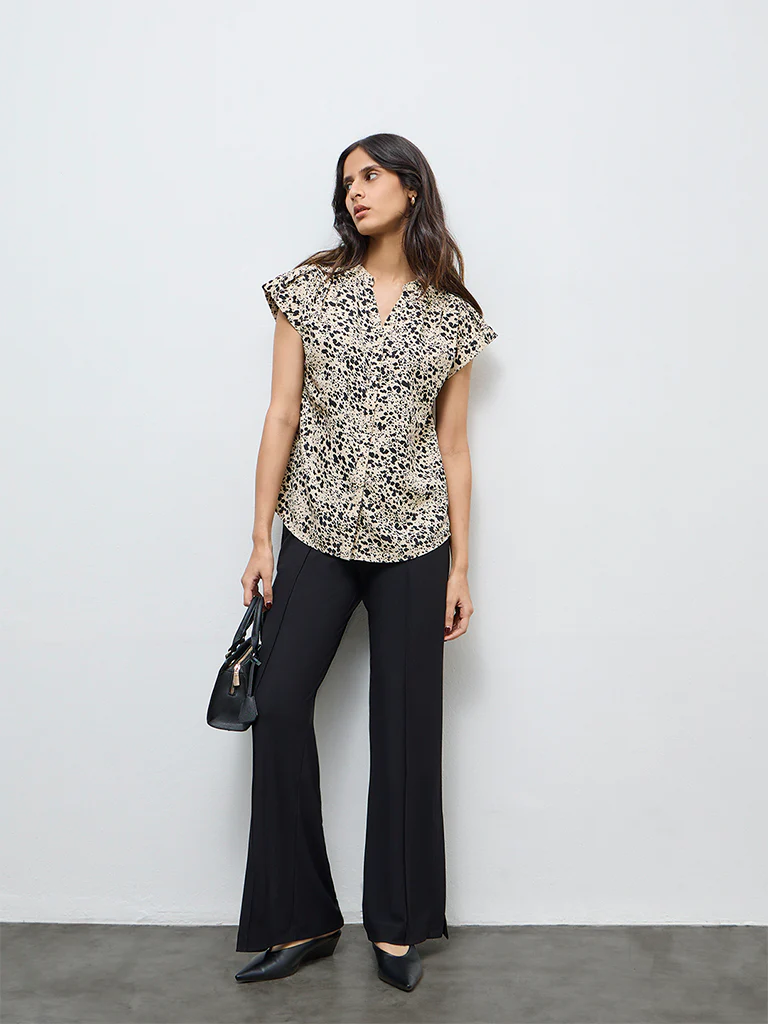Wardrobe Beige Printed Shirt