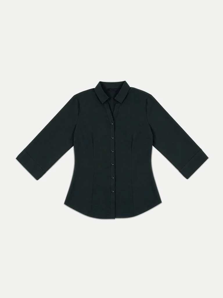 Wardrobe Dark Olive Solid Shirt - Image 5