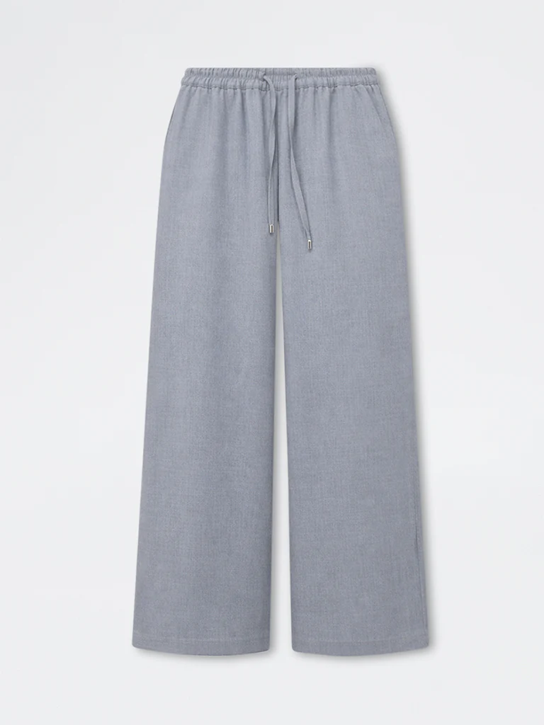Wardrobe Grey High-Rise Cotton-Blend Pants - Image 5