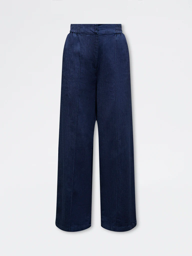 Wardrobe Indigo High-Rise Denim Trousers - Image 5