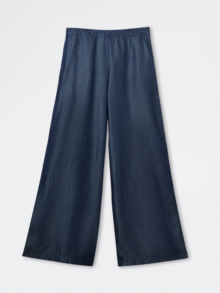 Wardrobe Indigo High-Rise Denim Trousers - Image 2