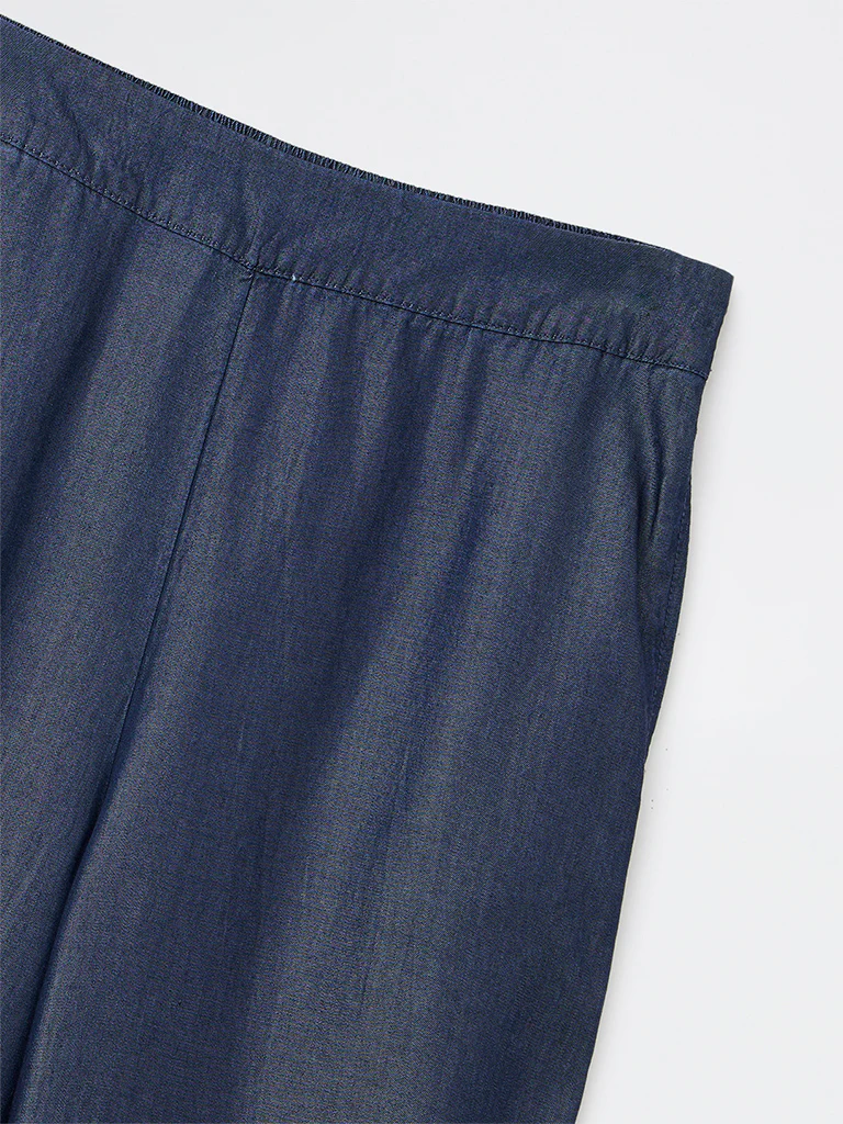Wardrobe Indigo High-Rise Denim Trousers - Image 4