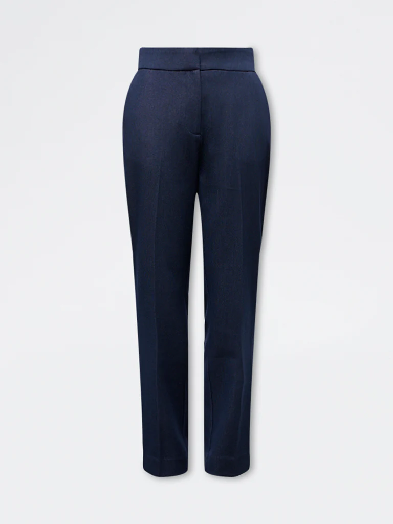 Wardrobe Indigo Solid High-Rise Trousers - Image 5