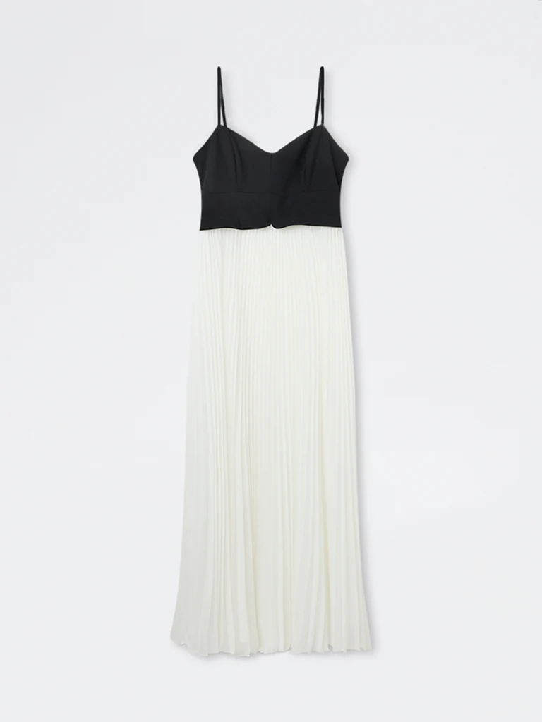 Wardrobe Ivory Accordion Pleated A-Line Dress - Image 5