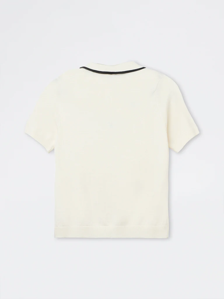Wardrobe Ivory Knit-Textured Top - Image 4