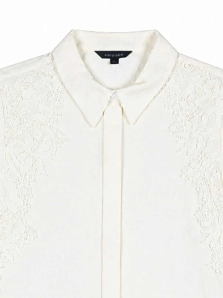 Wardrobe Ivory Lace Detailed Blouse - Image 7