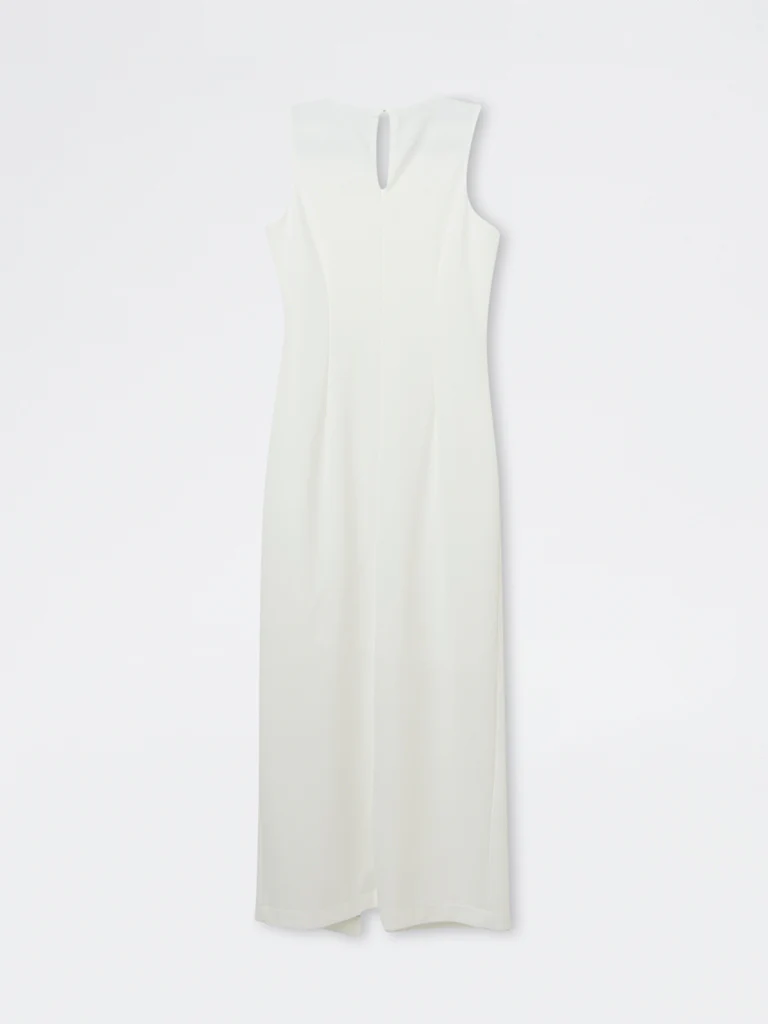 Wardrobe Ivory Solid Straight Dress - Image 6