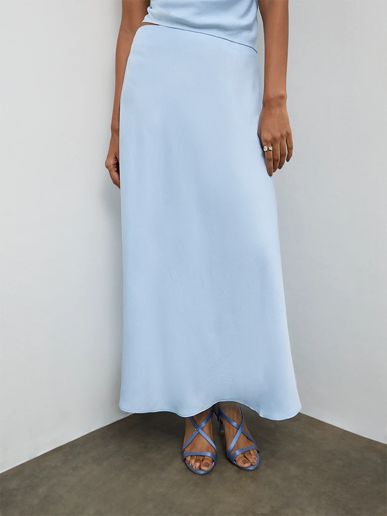 Wardrobe Light Blue High-Rise Skirt - Image 2