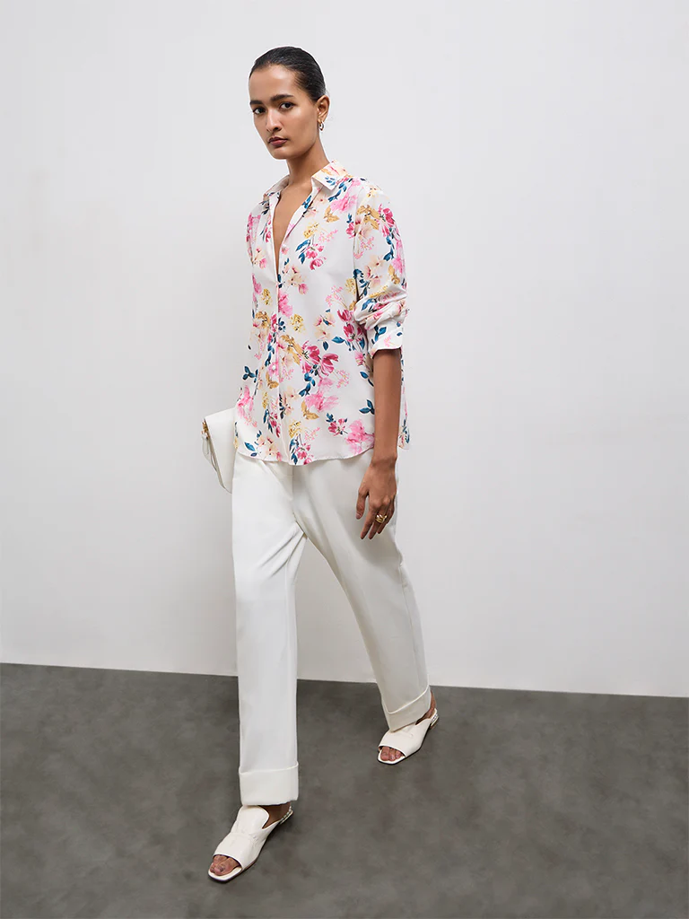 Wardrobe Multicolor Floral Printed Shirt - Image 2