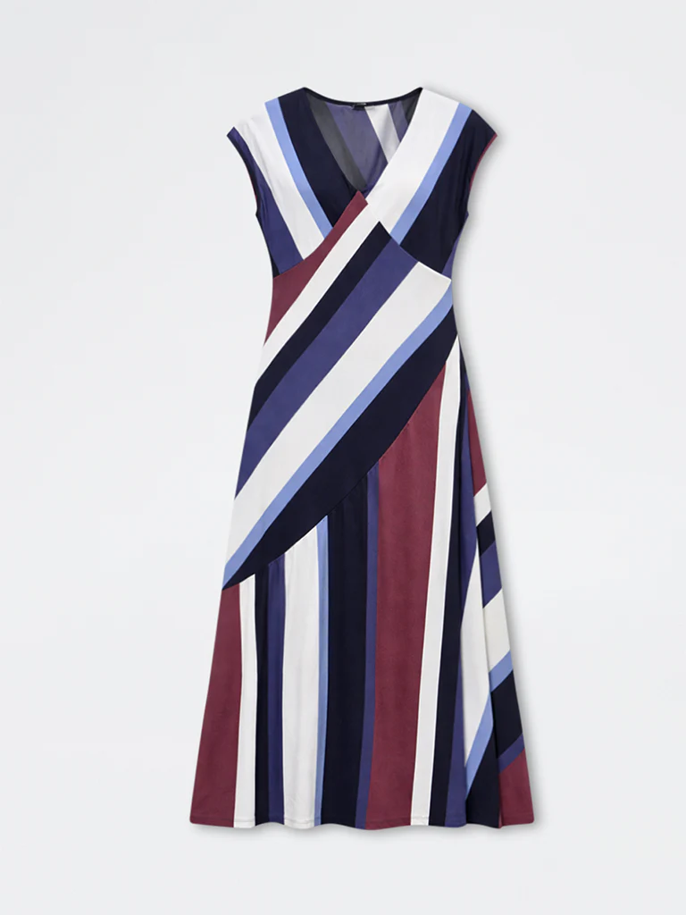 Wardrobe Multicolour Striped A-Line Dress - Image 5