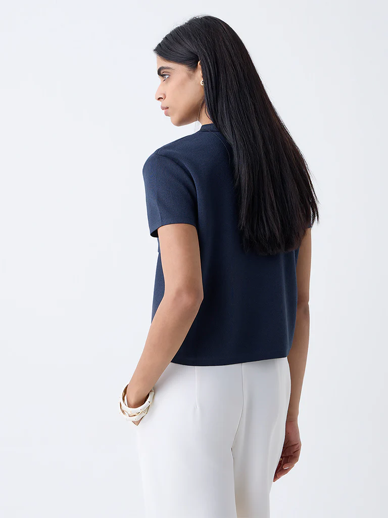 Wardrobe Navy Solid Top - Image 4