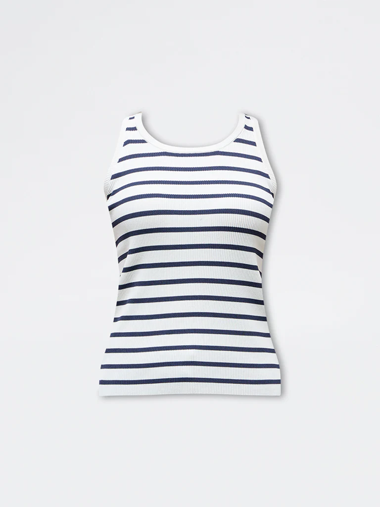 Wardrobe Navy Striped Top - Image 5