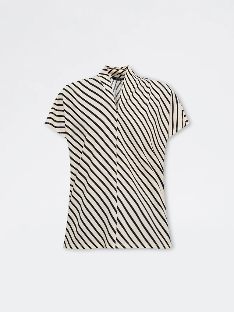 Wardrobe Off-White Striped Top - Image 5