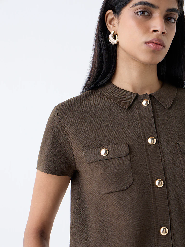 Wardrobe Olive Solid Top - Image 3