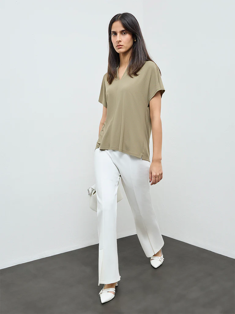 Wardrobe Olive Solid Top - Image 2