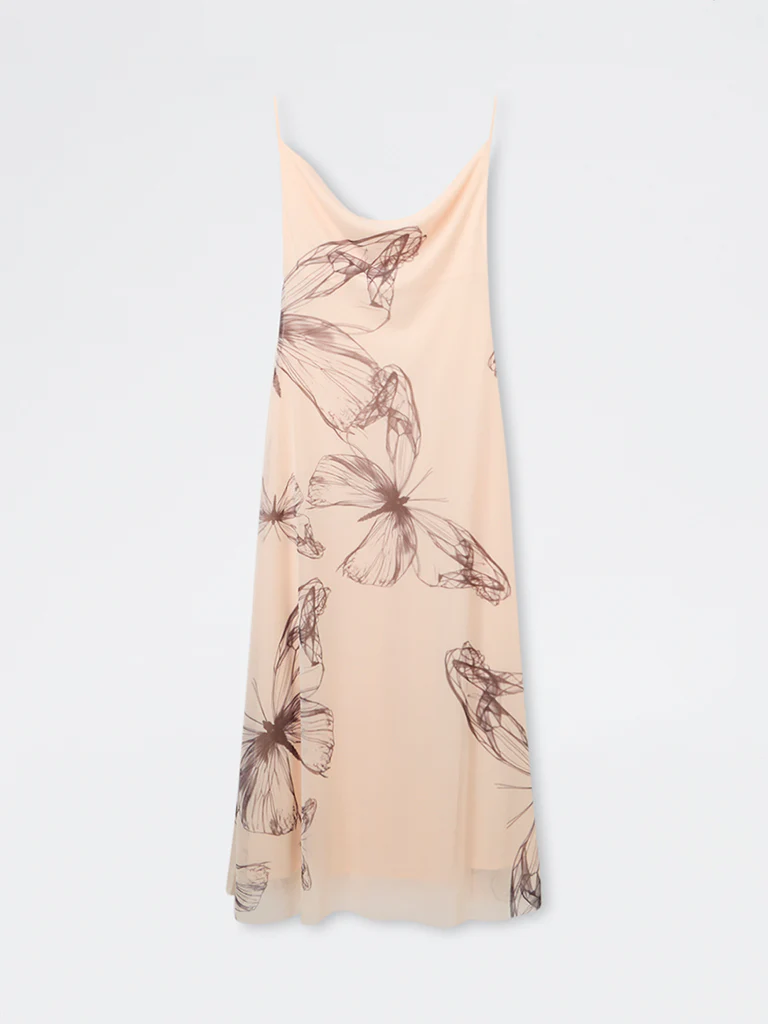 Wardrobe Peach Butterfly Design A-Line Dress - Image 5