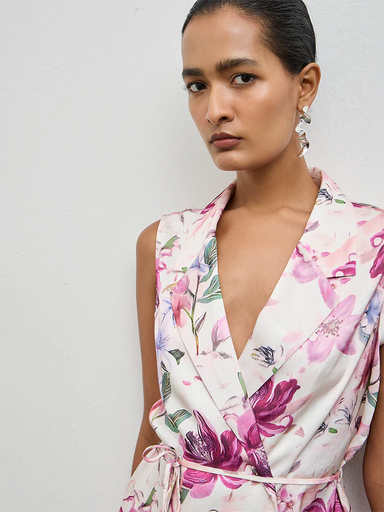 Wardrobe Pink Floral Blazer-Style Top - Image 3