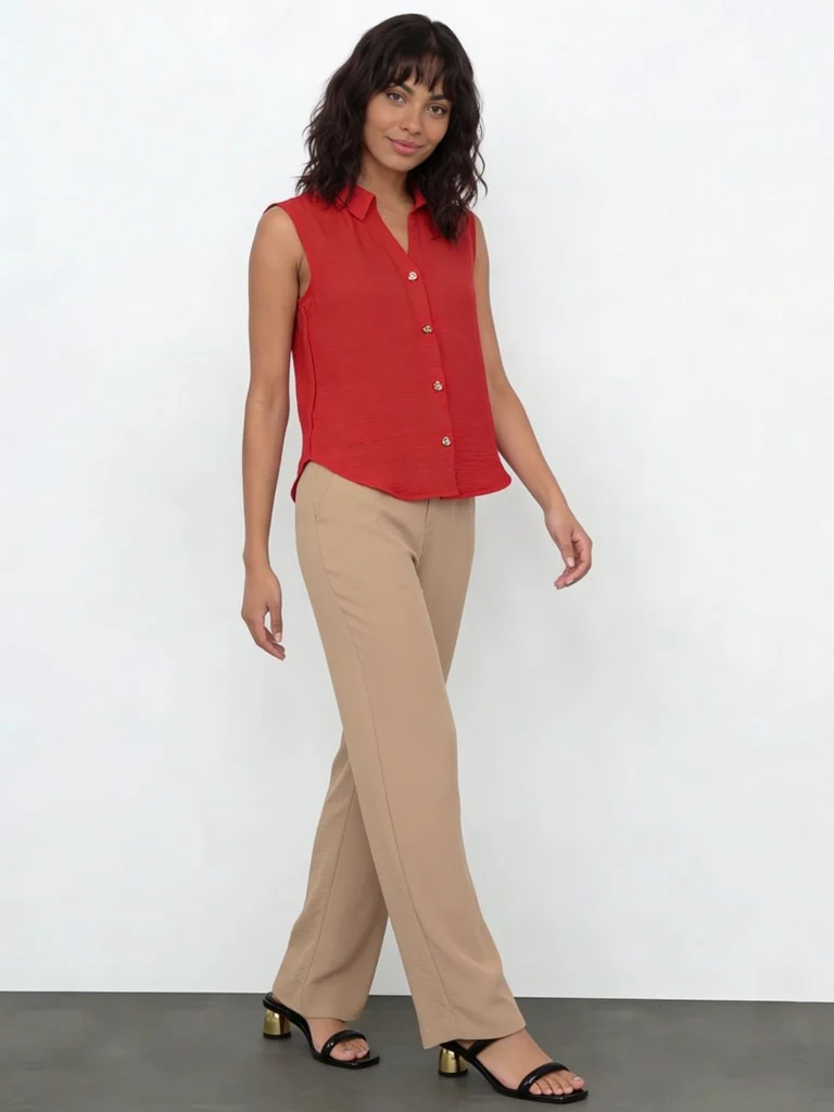 Wardrobe Pink Textured Blouse - Image 3