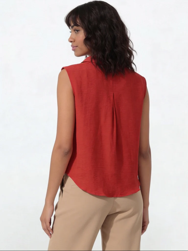 Wardrobe Pink Textured Blouse - Image 4