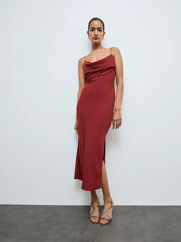 Wardrobe Red Straight Dress