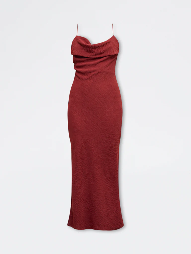 Wardrobe Red Straight Dress - Image 5