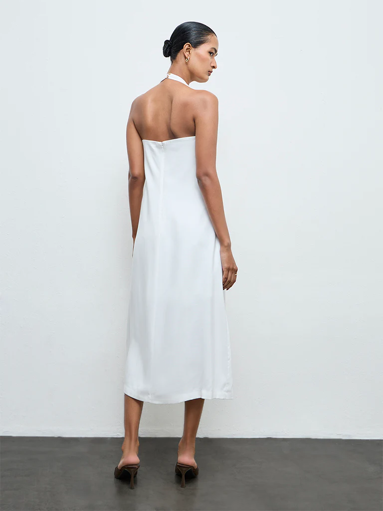 Wardrobe White A-Line Dress - Image 4