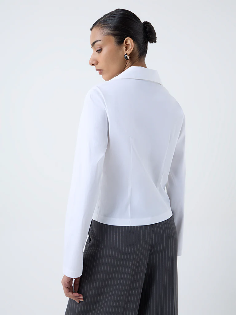 Wardrobe White Cotton Top - Image 4