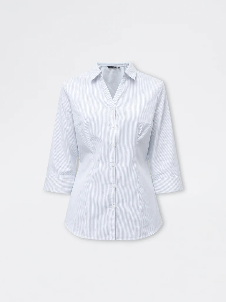 Wardrobe White Striped Blouse - Image 5