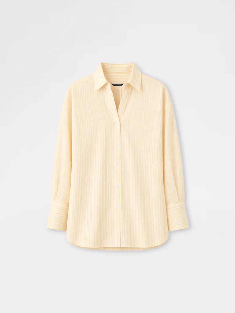 Wardrobe Yellow Striped Cotton Shirt - Image 5